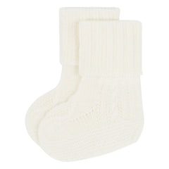 Bompard - Pantuflas de cachemir trenzadas | Crema