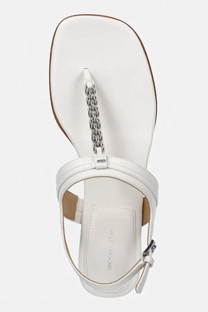 Sandalia plana de cuero para mujer MICHAEL Michael Kors Marcia Thong Sandal