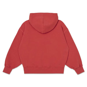 Main Story - Sudadera con capucha de algodón orgánico con logo | Rojo