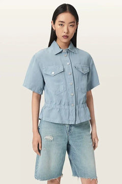 Camisa de lino para mujer AllSaints TOVE