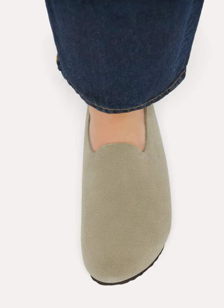 BIRKENSTOCK - Amsterdam Zuecos de Ante Envueltos