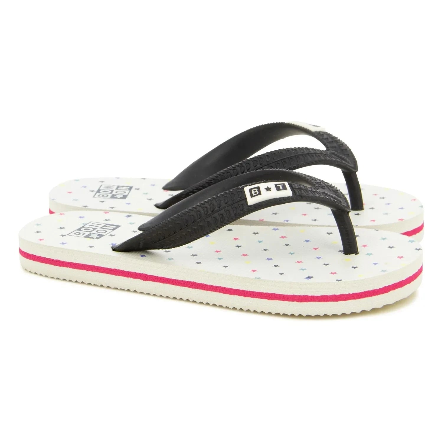 Bonton - Chanclas con tira entre los dedos Paf | Blanco