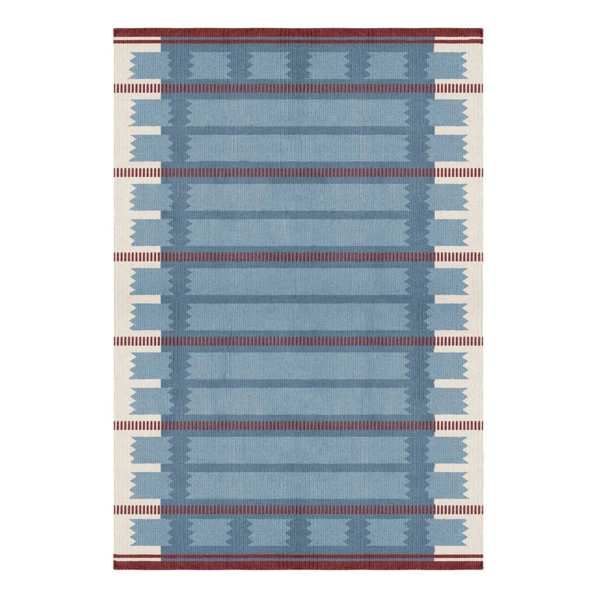 Layered - Alfombra de lana Röllakan Iris | Azul petróleo