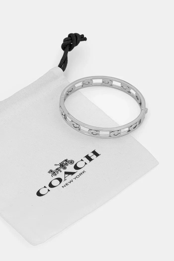 Coach pulsera de arroz para mujer, sin piedras