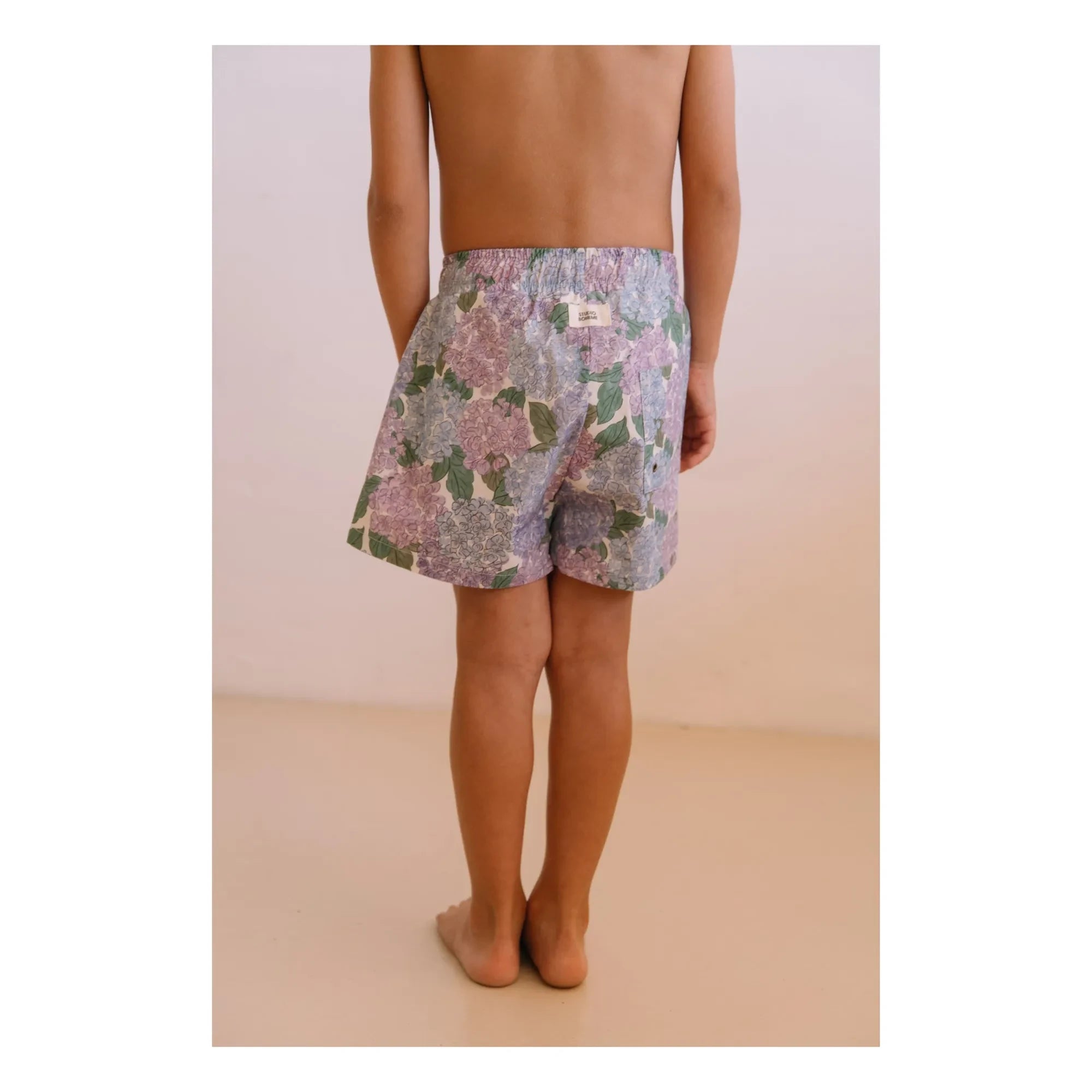 Studio Bohème - Bañador de algodón orgánico Chico Fleurs | Lila