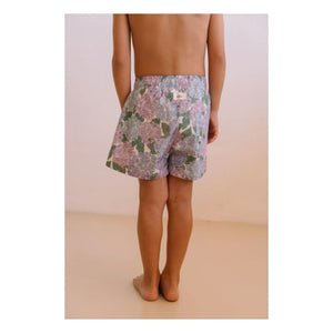 Studio Bohème - Bañador de algodón orgánico Chico Fleurs | Lila