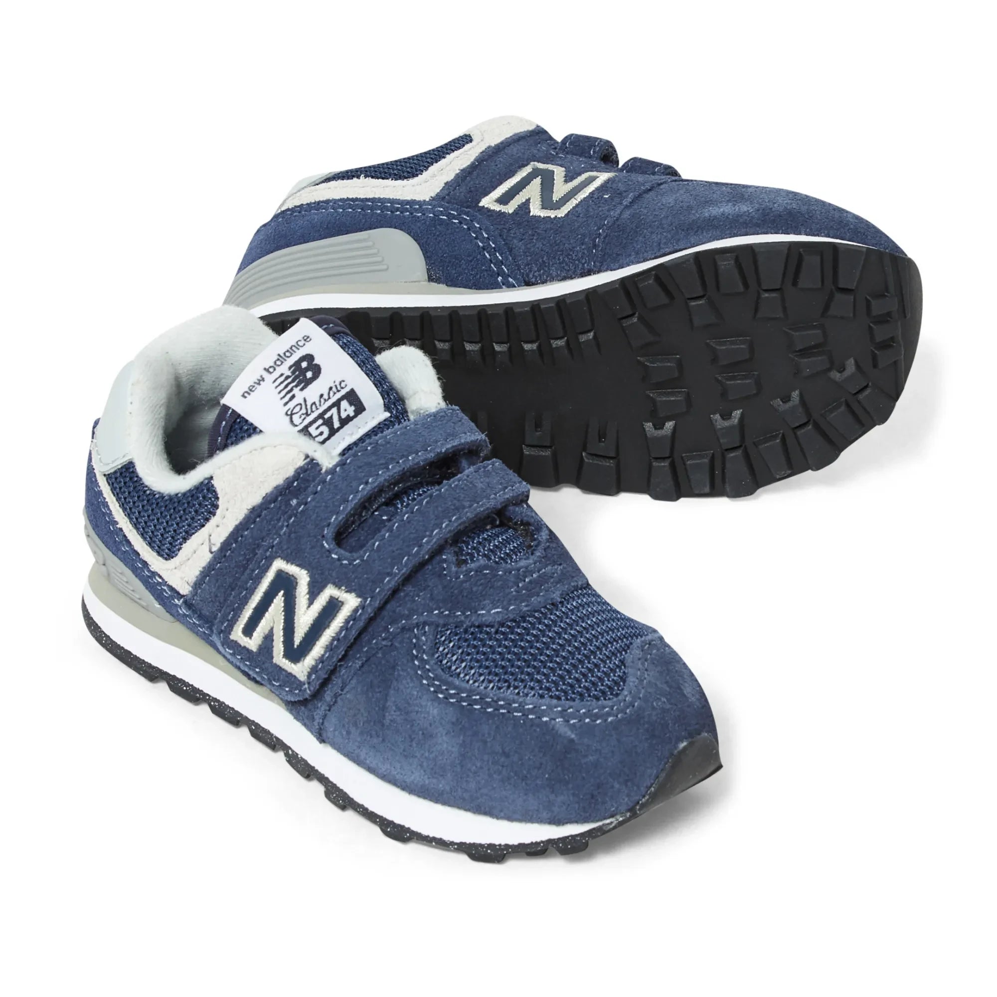 New Balance - Zapatillas deportivas 574 con cierre de velcro | Azul marino