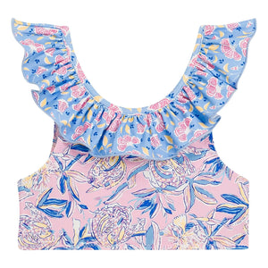Louise Misha - Fibras recicladas con estampado floral de primavera-mayo | Rosa