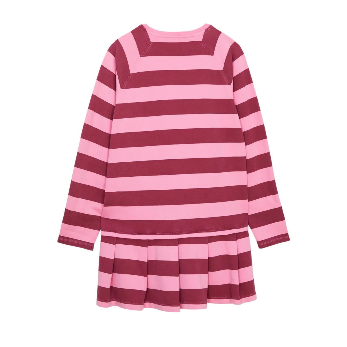 Smallable Kid - Vestido camiseta de rayas Azalea | Rosa caramelo