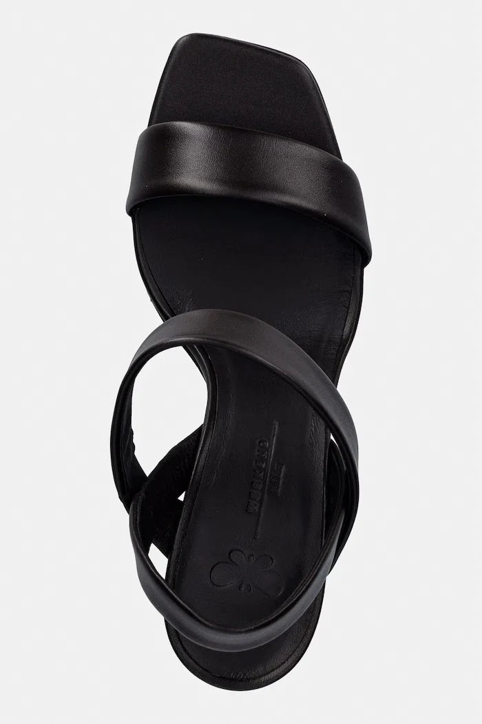 Sandalias de tacón alto de piel Weekend Max Mara Wkaaffetto
