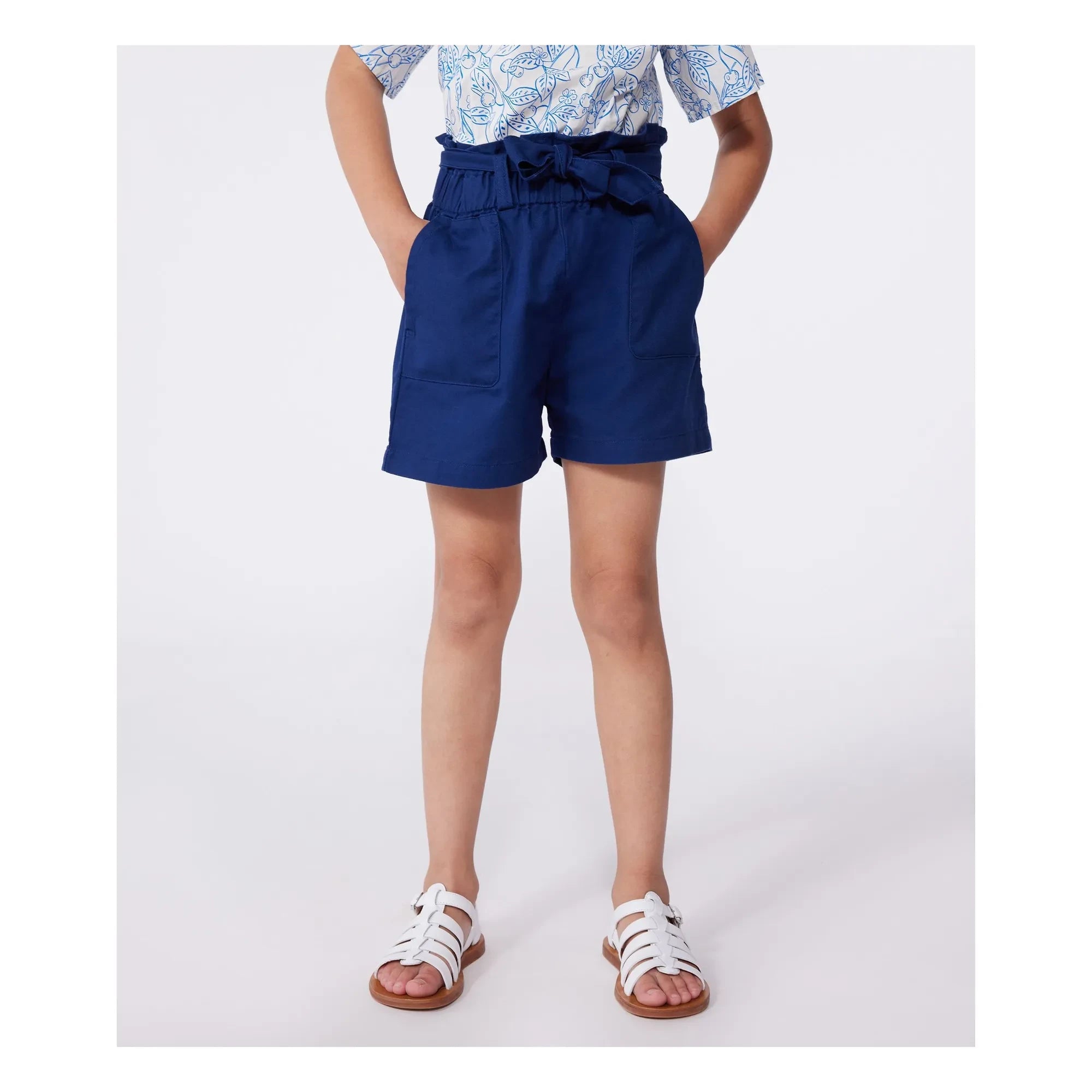 Petit Bateau - Pantalón corto Blake de algodón orgánico | Azul marino