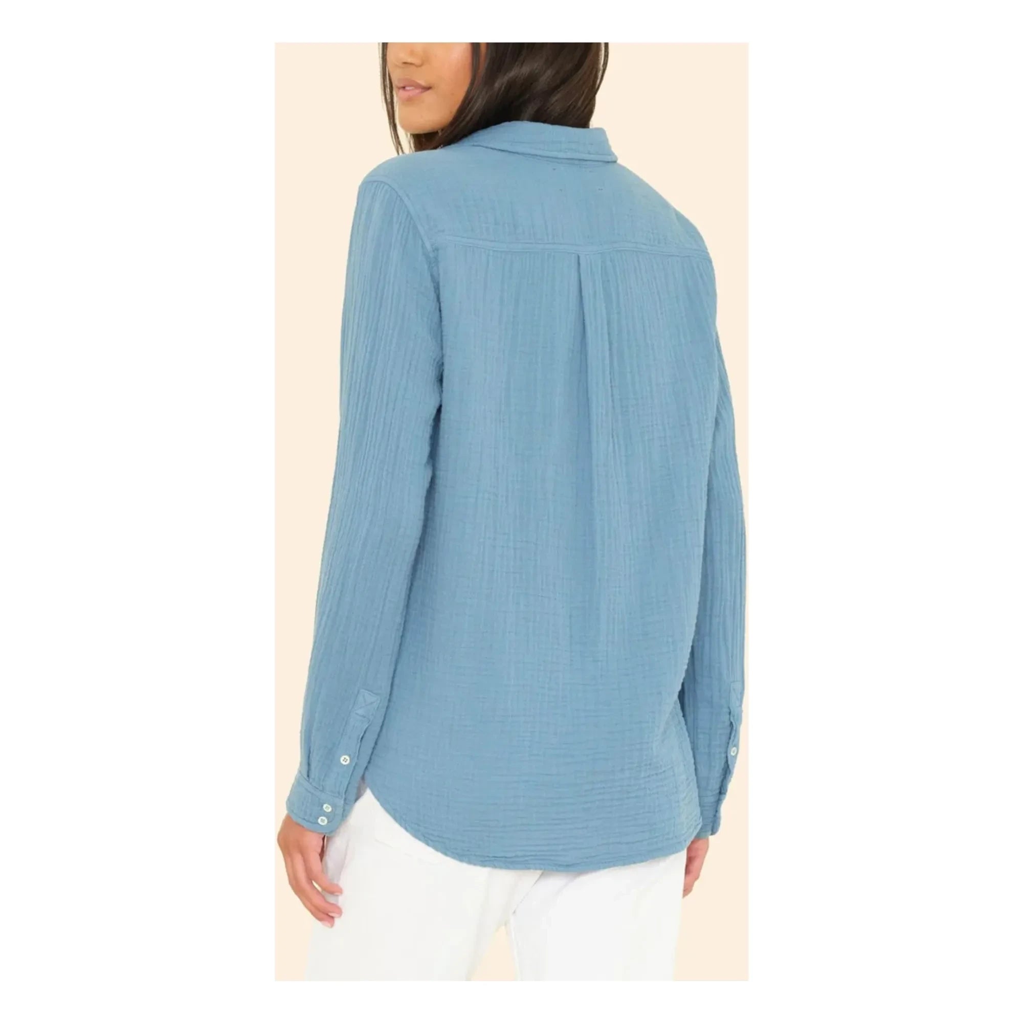 Xirena - Camisa Scout | Azul pavo real