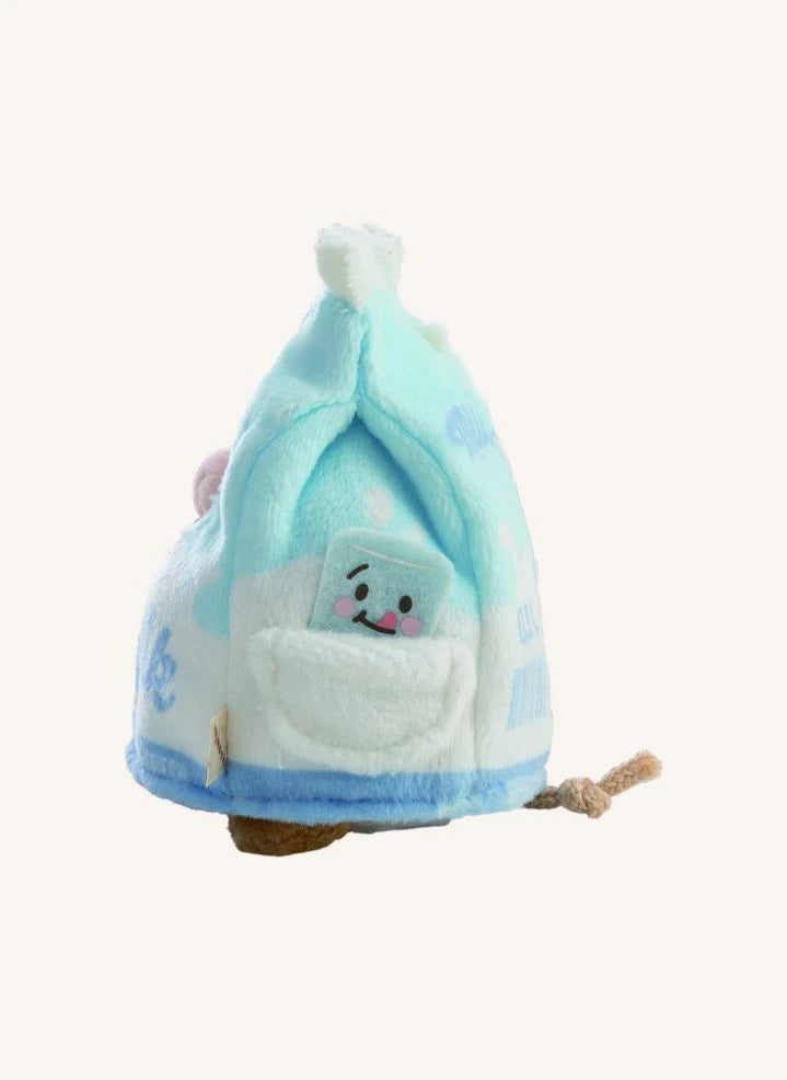 Nici - Juguete de peluche Moono la vaca, con disfraz de cartón de leche | Beige