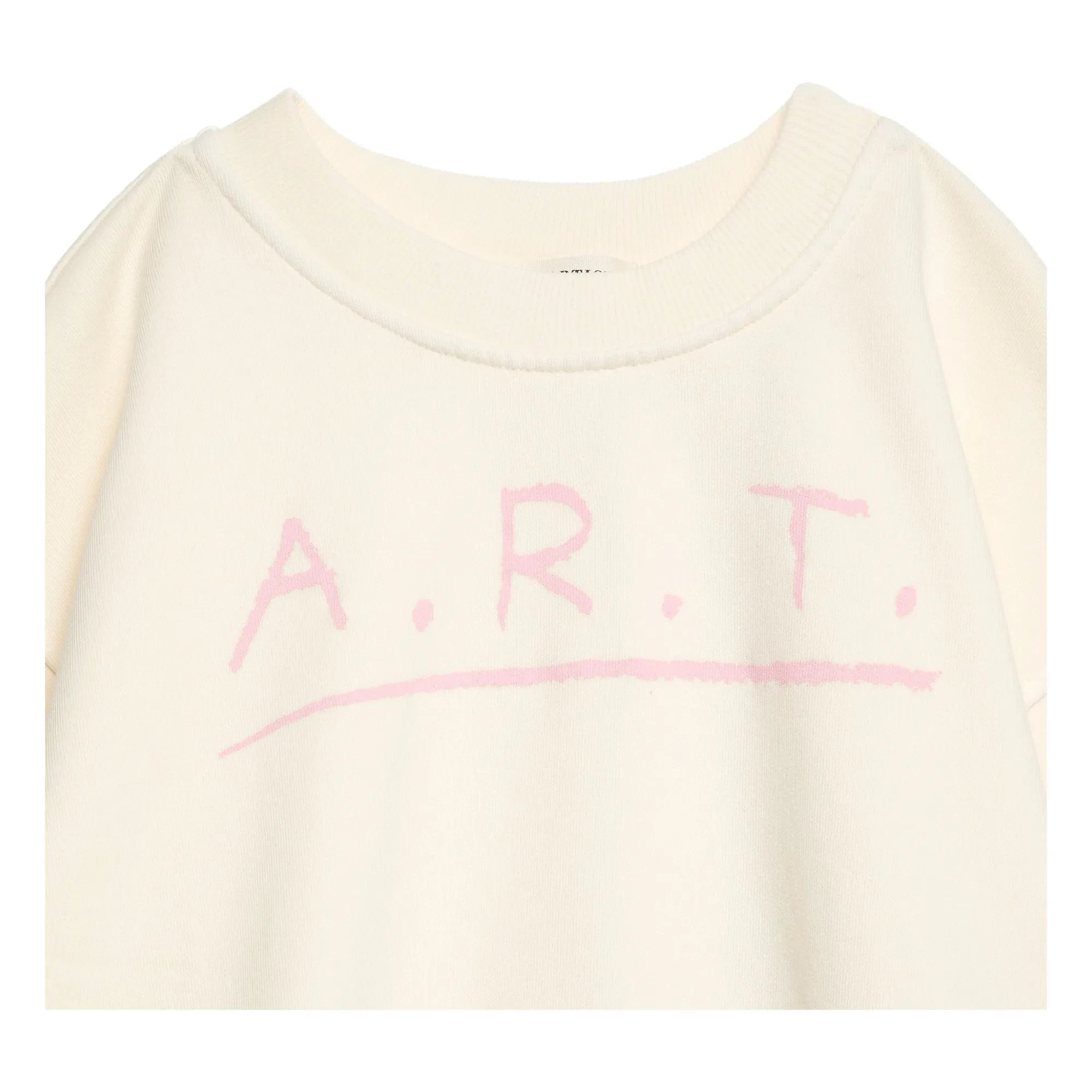 True Artist - Sudadera de manga corta n.º 13 de algodón orgánico | Crema