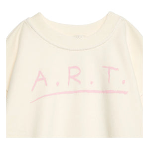 True Artist - Sudadera de manga corta n.º 13 de algodón orgánico | Crema