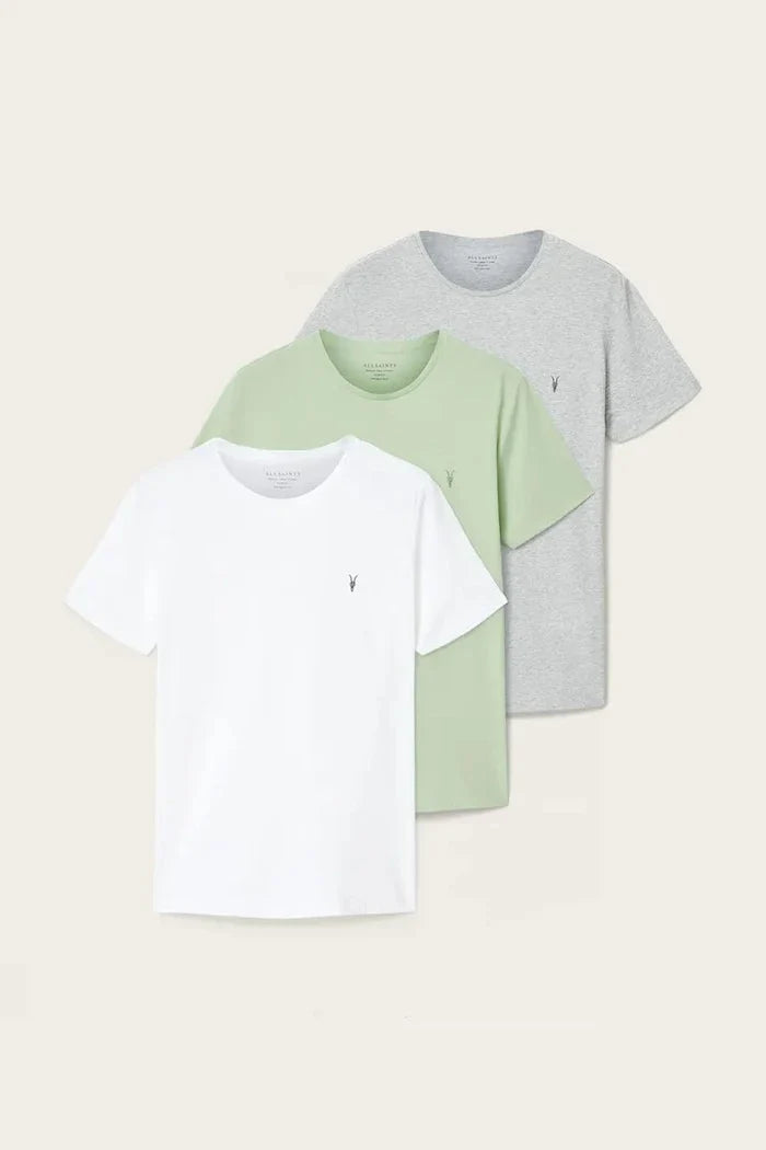 AllSaints camiseta TONIC de algodón para hombre, pack de 3