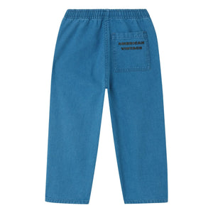 American Vintage - Pantalón de trabajo con cordón Comow | Azul
