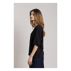 Smallable Mujer - Camiseta de nube de algodón orgánico | Negro