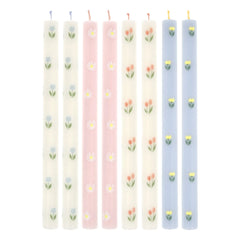 Meri Meri - Velas de Flores - Set de 8