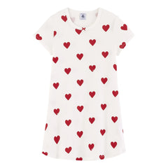 Petit Bateau - Camisón de algodón orgánico Marama | Blanco