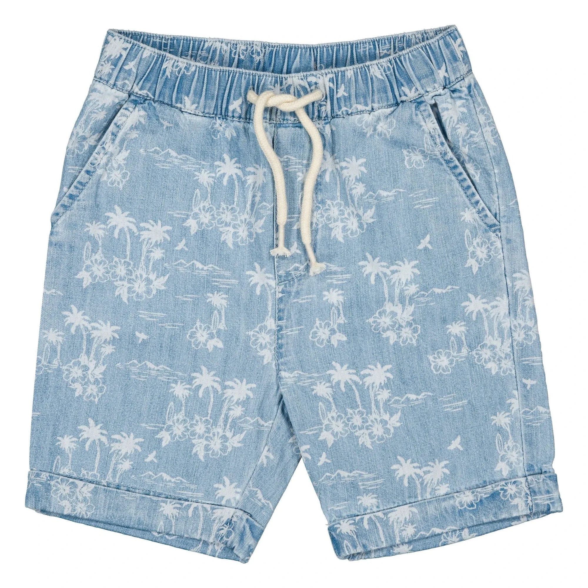 Louis Louise - Bermudas vaqueras Soho Hawaii | Azul Claro