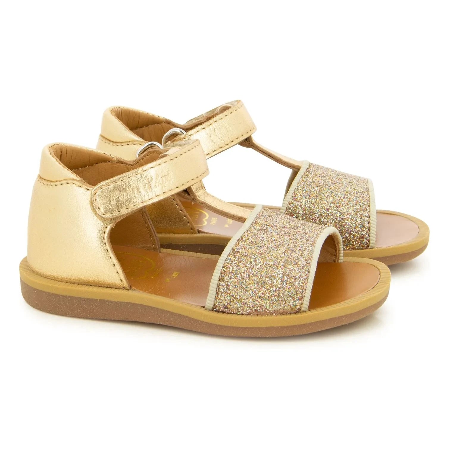 Pom d'Api - Sandalias Poppy Easy Glitter | Oro