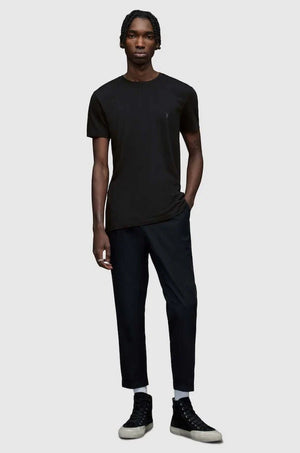 AllSaints - Camiseta Tonic de manga corta con cuello redondo