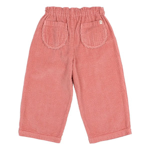 Búho - Pantalón de Terciopelo para Niña | Rosa