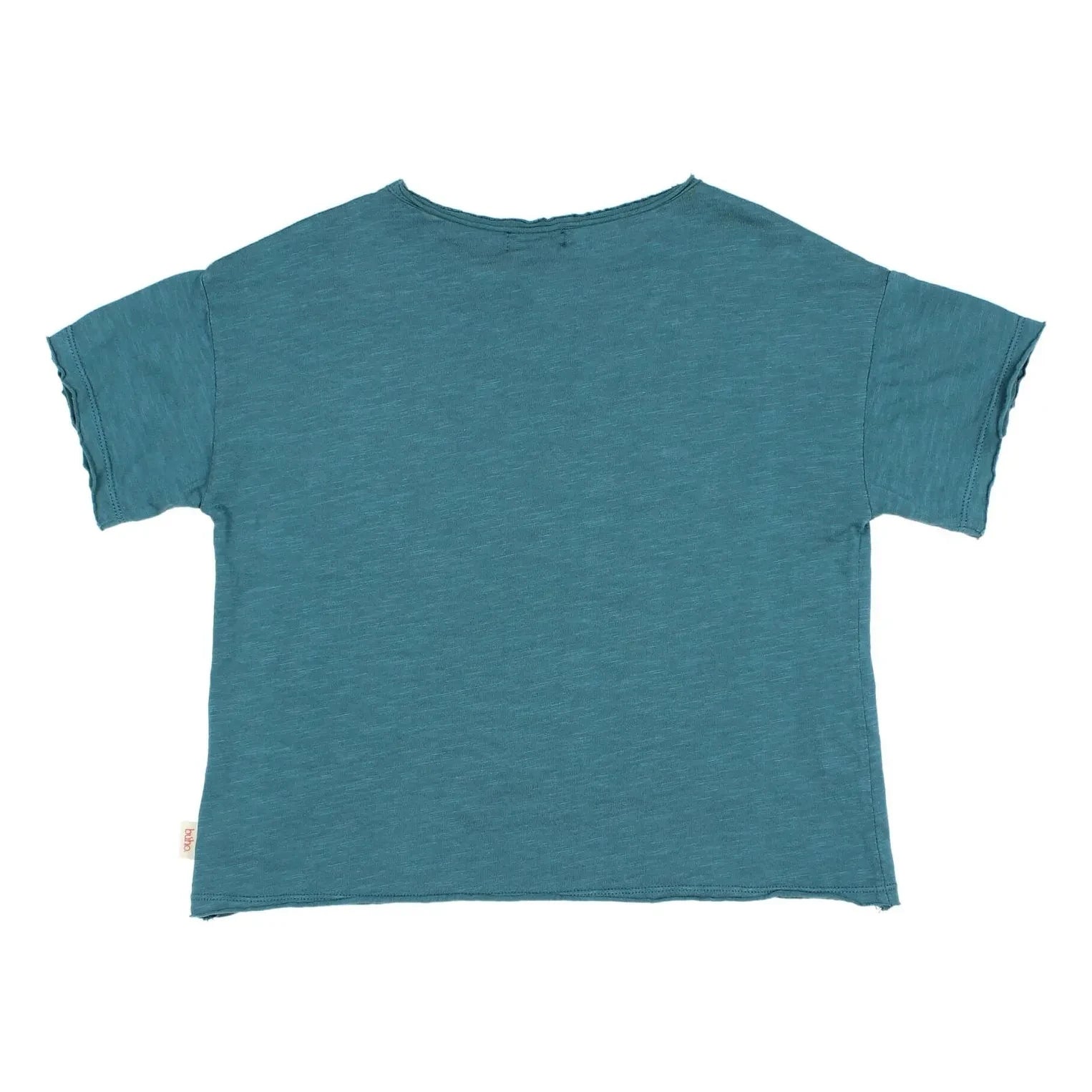 Búho - Go Discover Camiseta de algodón orgánico | Azul pavo real