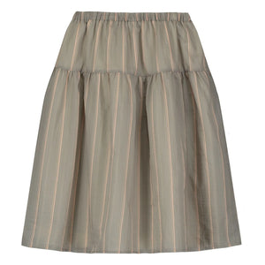 Tangerine - Falda midi de rayas | Gris