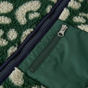 Liewood - Nelson Chaqueta tipo sherpa con estampado de leopardo hecha de fibras recicladas | Verde