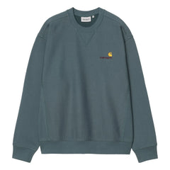 Carhartt WIP - Sudadera American Script | Azul Verde