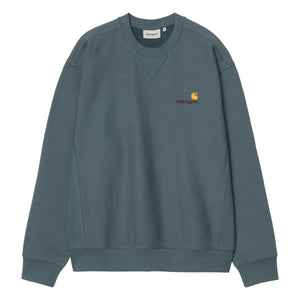 Carhartt WIP - Sudadera American Script | Azul Verde
