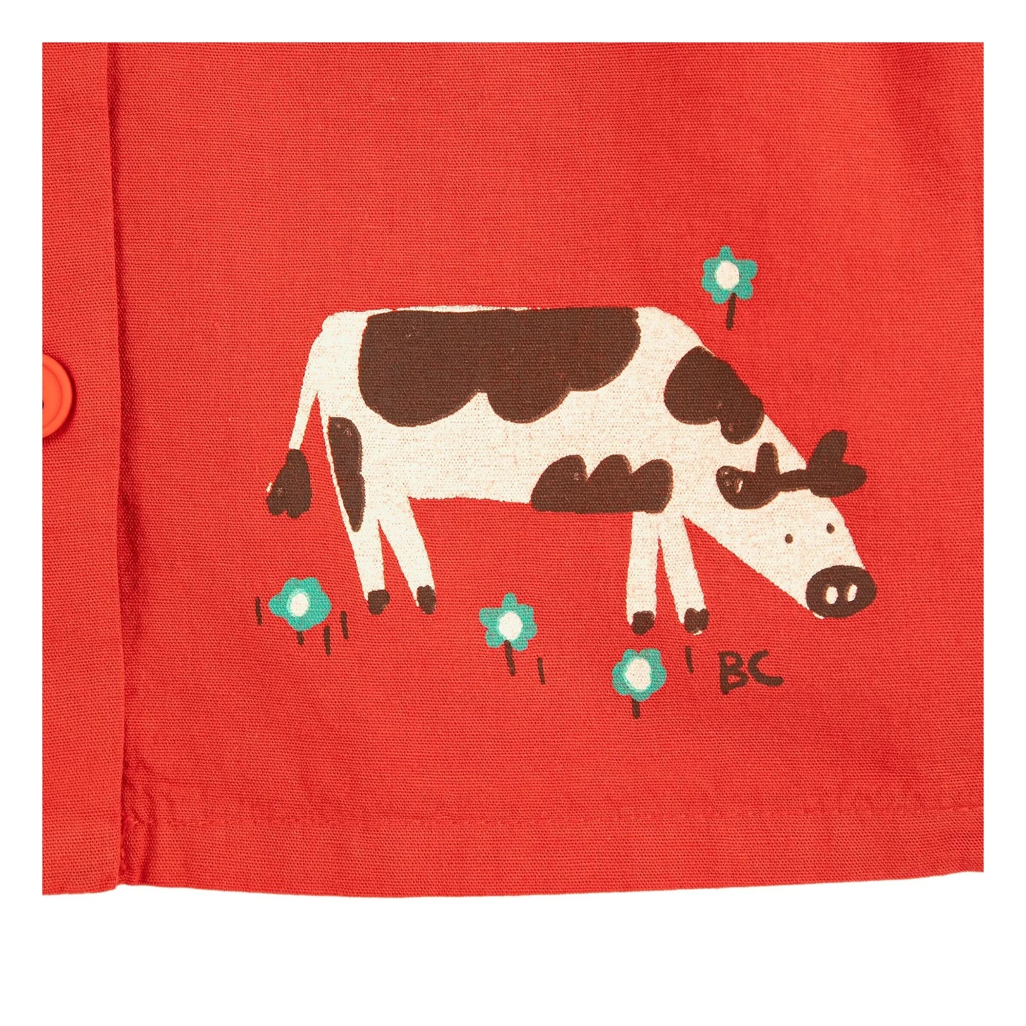 Bobo Choses - Camisa de granja de algodón orgánico | Rojo