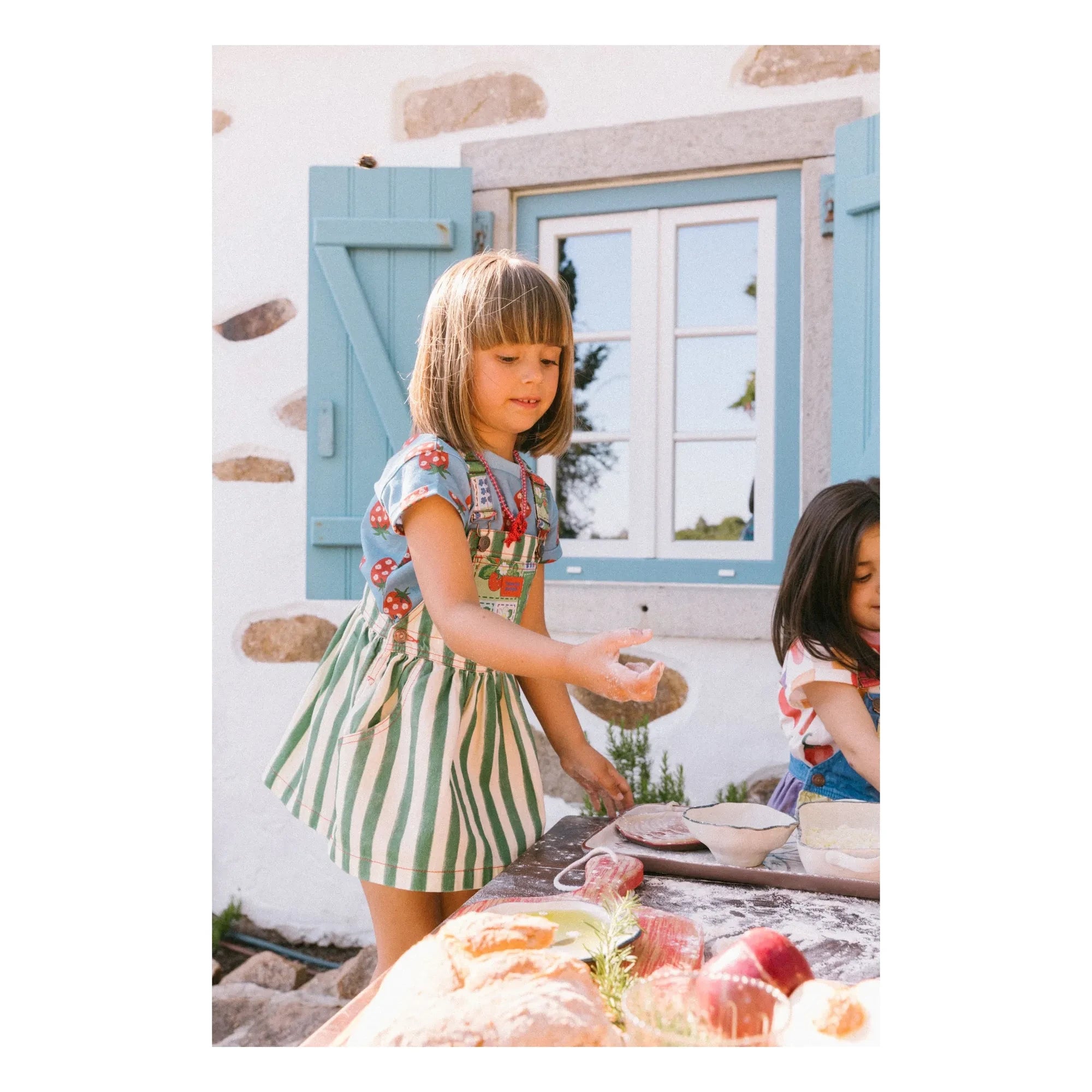 Favorite People - Vestido Peto Fragola Rayado | Verde