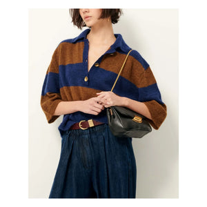 Sessùn - Bolso de cuero acolchado Diviluz | Negro