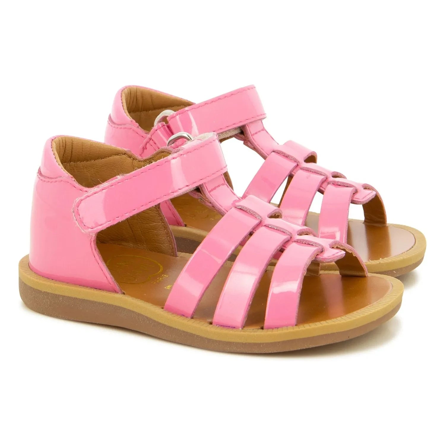Pom d'Api - Sandalias con tira Poppy | Rosa caramelo