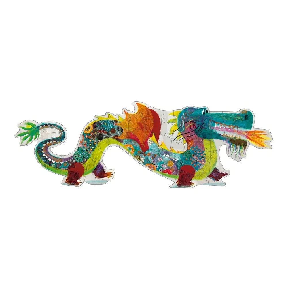 Djeco - Puzle gigante León el dragón