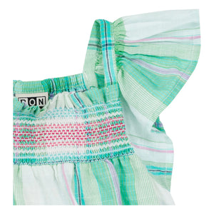 Vestido fruncido Louise Kareli de Bonton | Verde