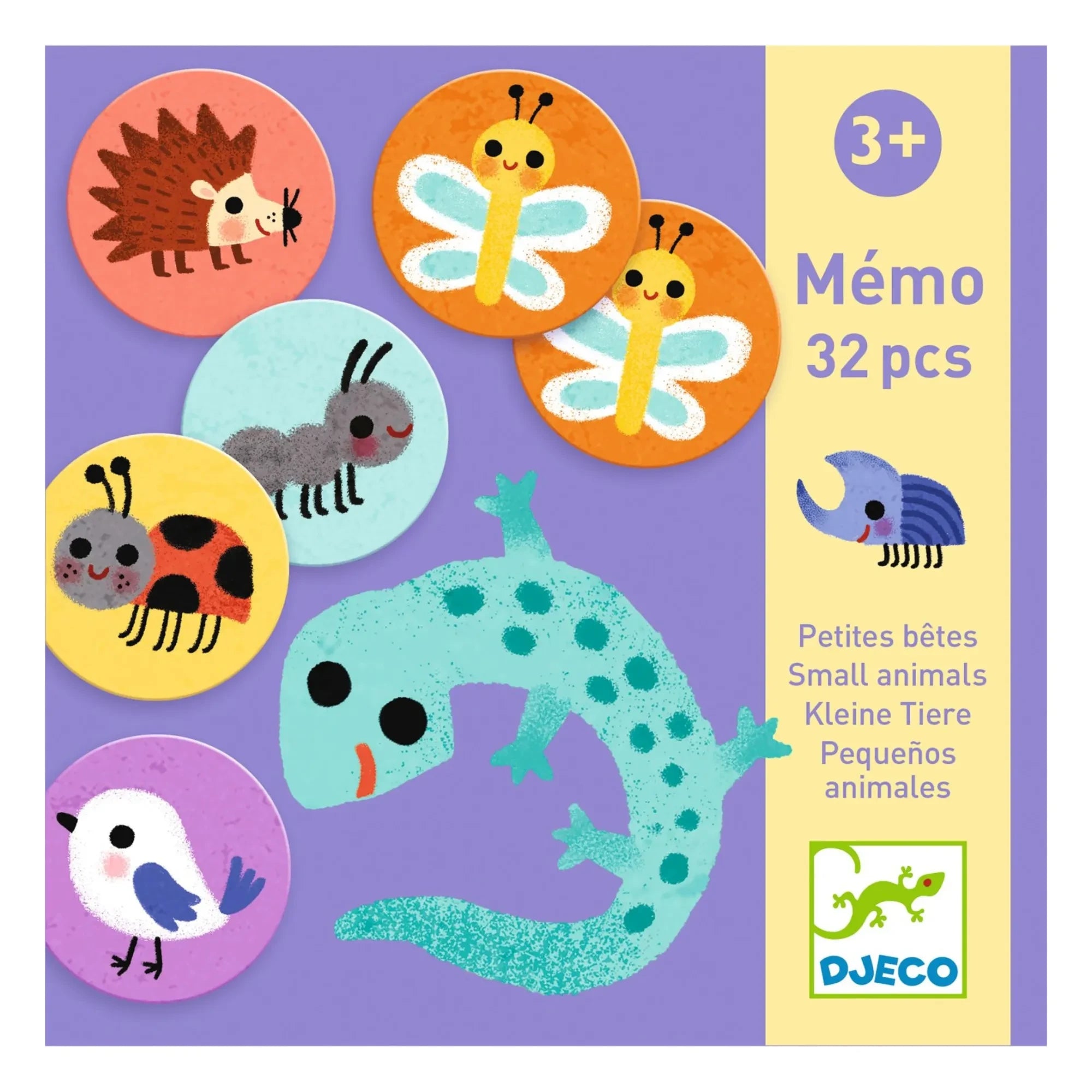 Djeco - Juego de memoria de animales pequeños