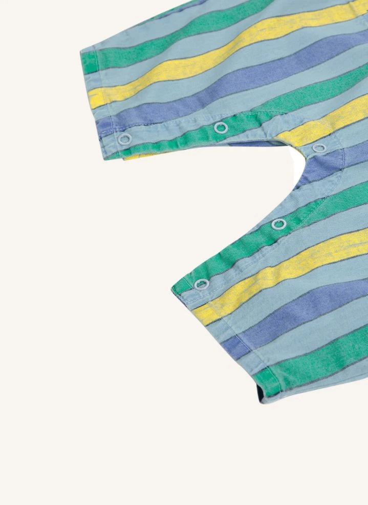 Bobo Choses - Mono de Denim Ligero Rayado | Azul