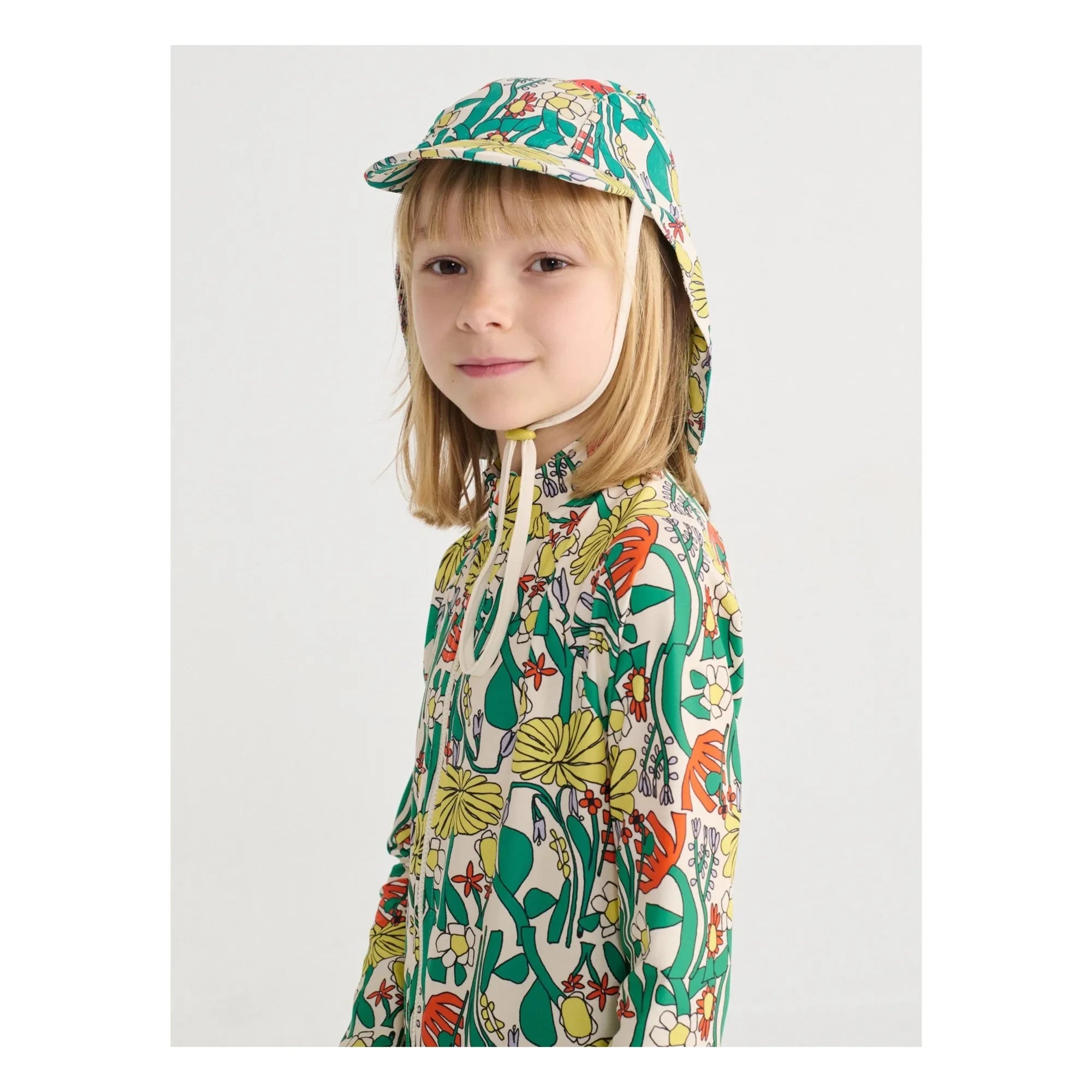 Bobo Choses - Gorro de baño de flores | White