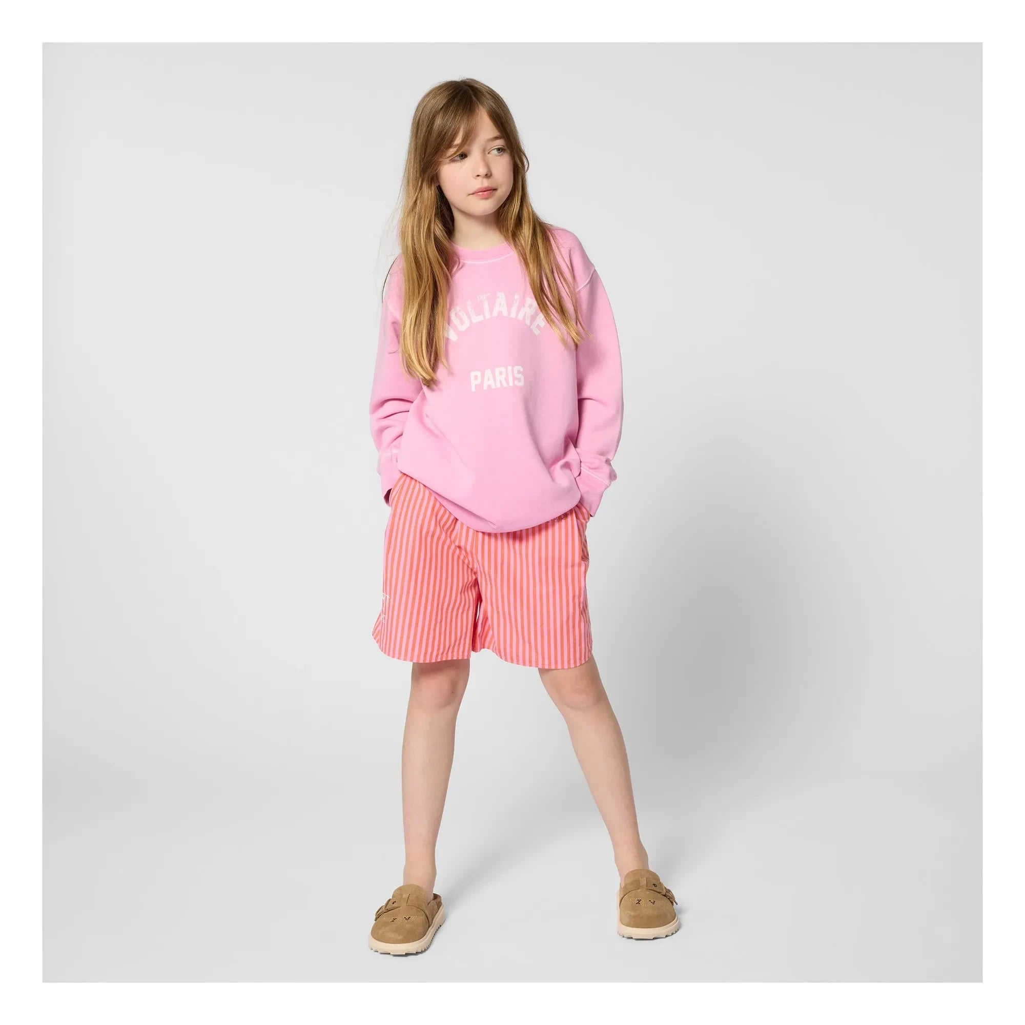 Zadig & Voltaire - Bermuda con cintura elástica a rayas | Rosa