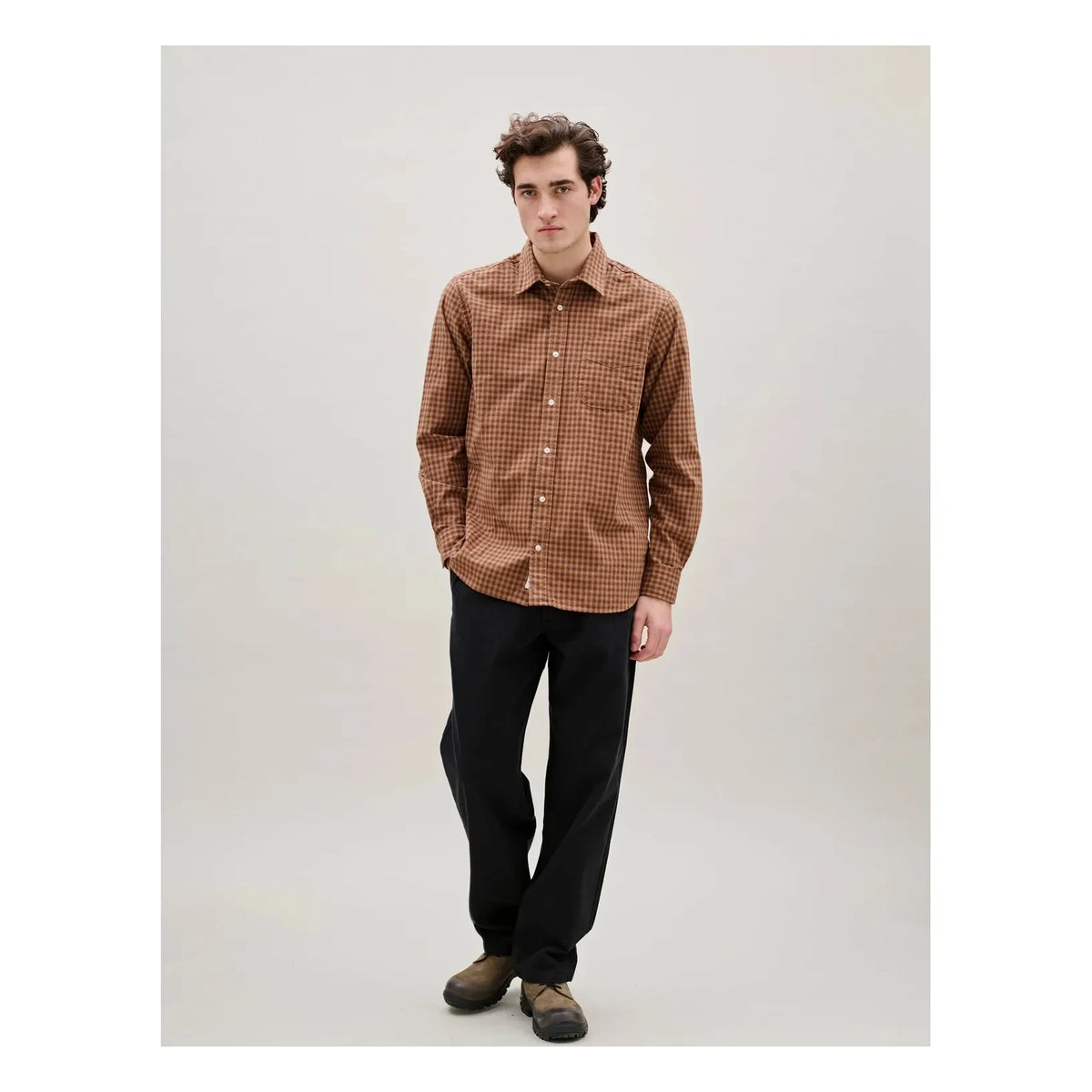Forét - Camisa de Franela de Cuadros Ridge | Óxido