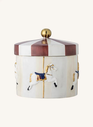 Bloomingville Mini - Caja de Almacenamiento de Carrusel | Beige