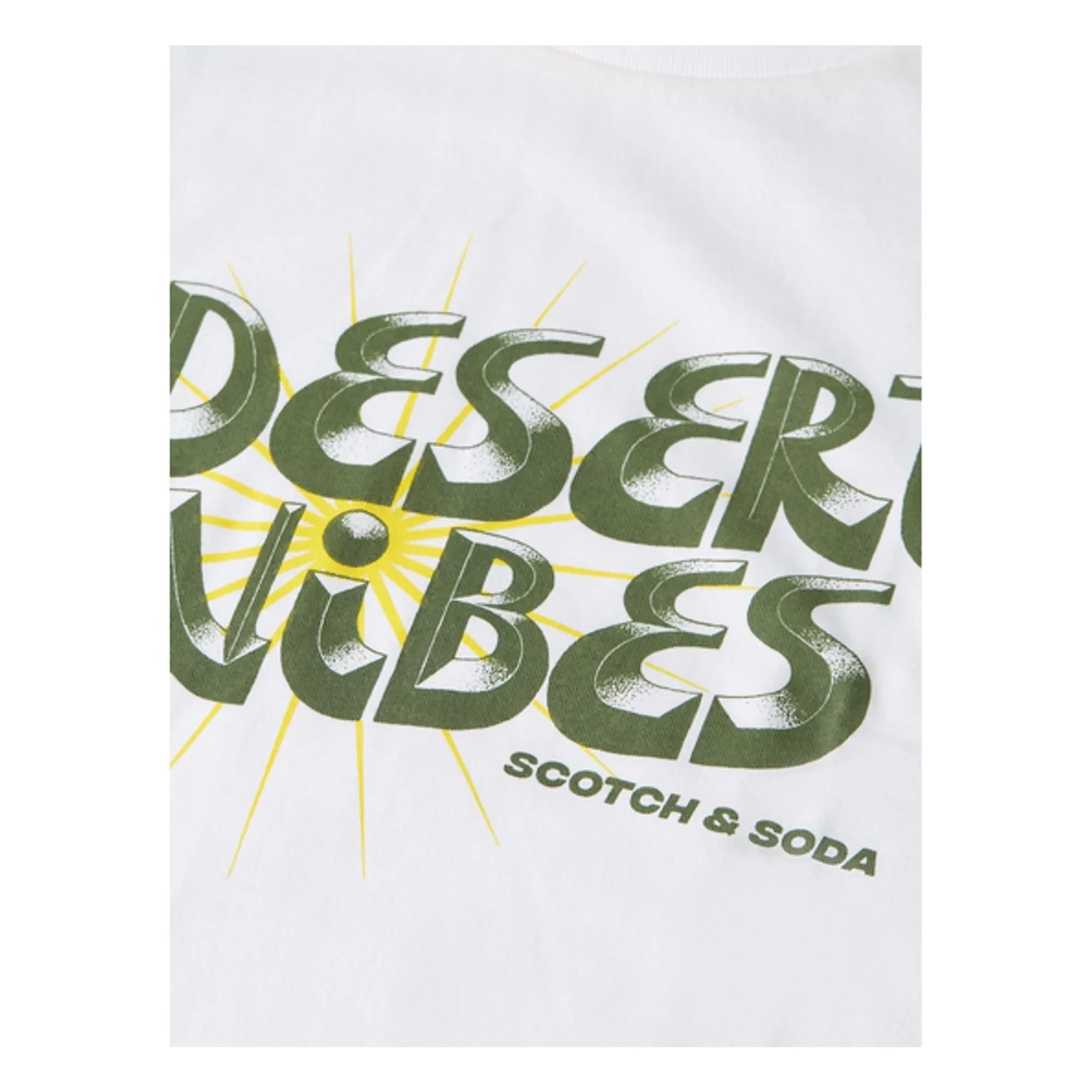Scotch & Soda - Camiseta con estampado artístico Desert Breeze | Blanco