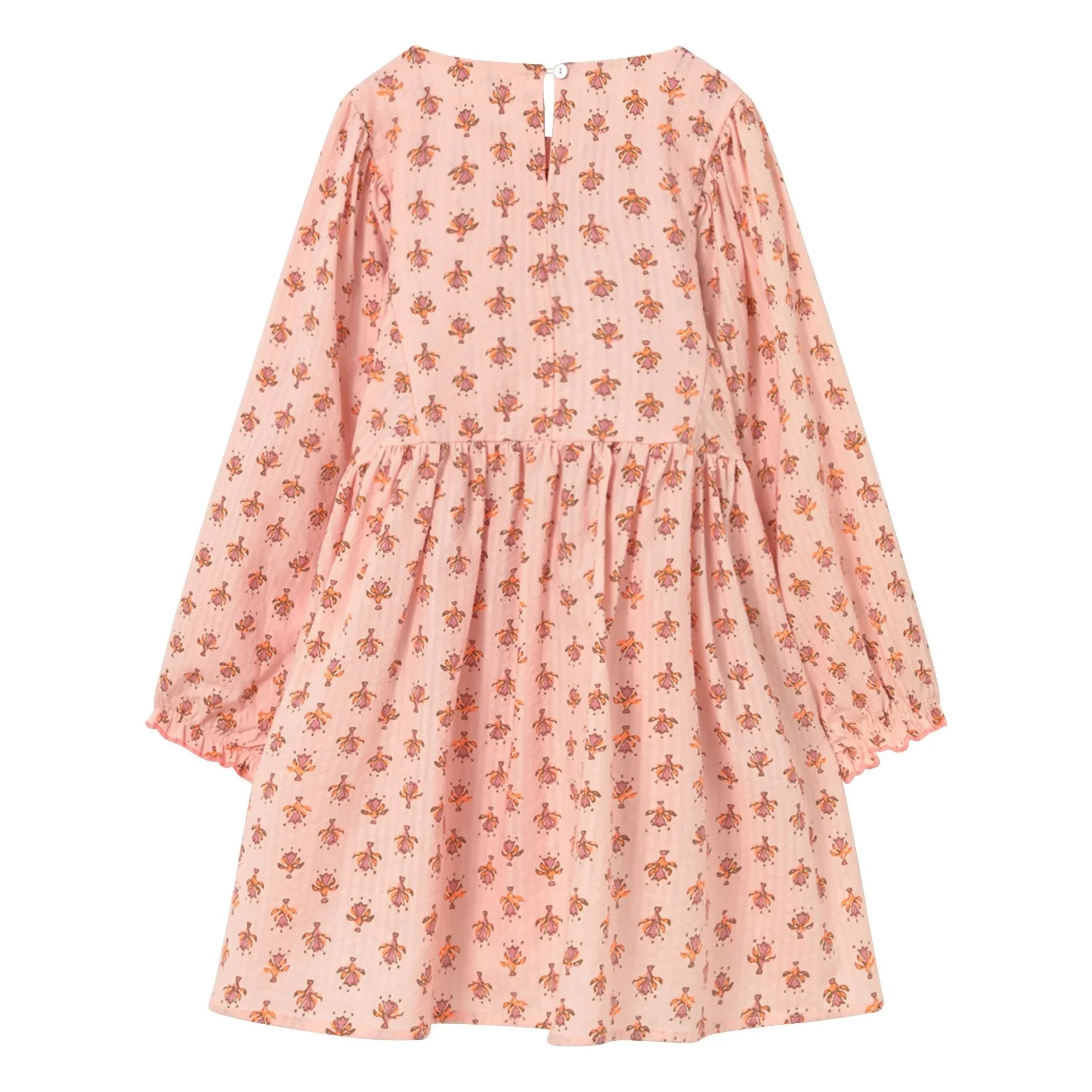 Cozmo - Alba Fleurie Vestido de algodón orgánico | Rosa empolvado