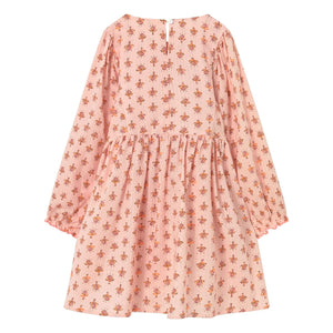 Cozmo - Alba Fleurie Vestido de algodón orgánico | Rosa empolvado