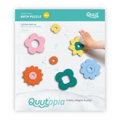 Quut - Rompecabezas de baño Flower Power