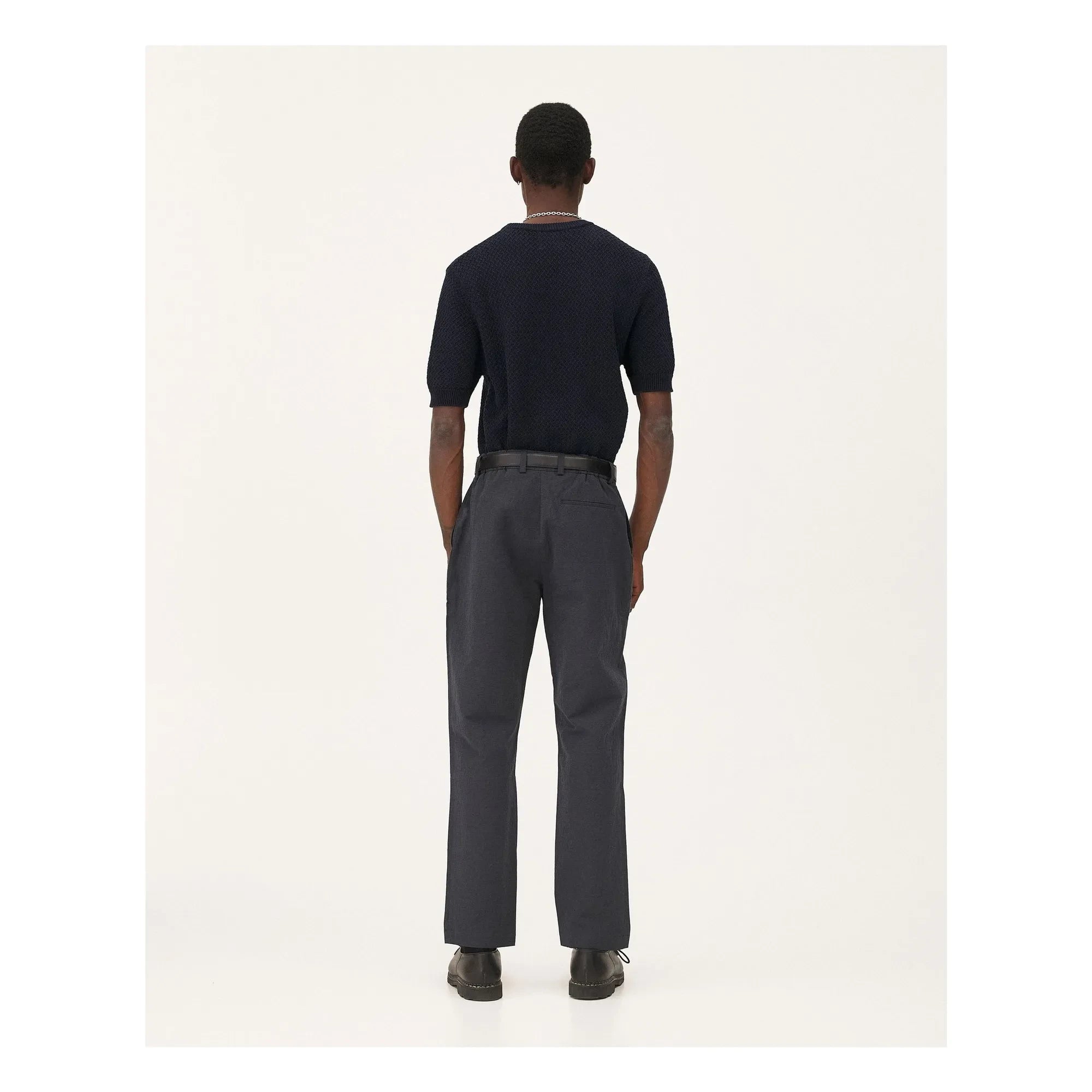 Noyoco - Pantalones de lino Detroit | Azul oscuro